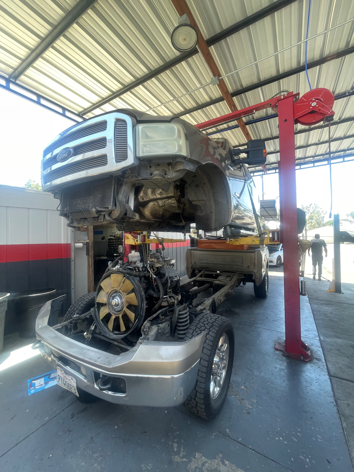 Ford truck engine work